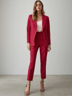 Reiss Livvi Red Suit Pants