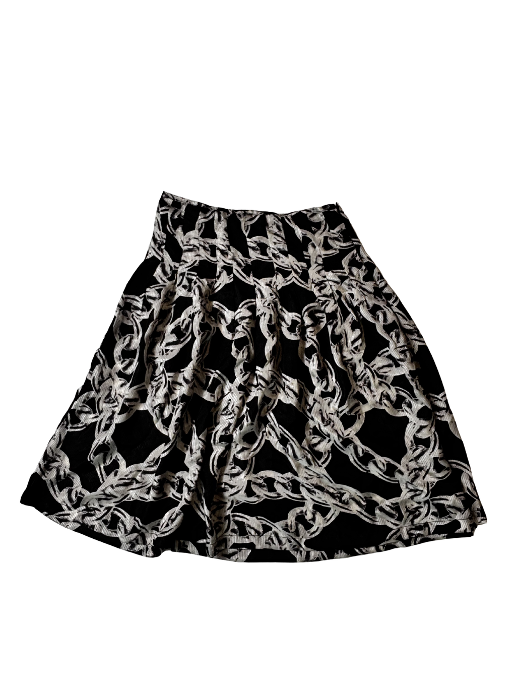 Silk blacka dn white skirt