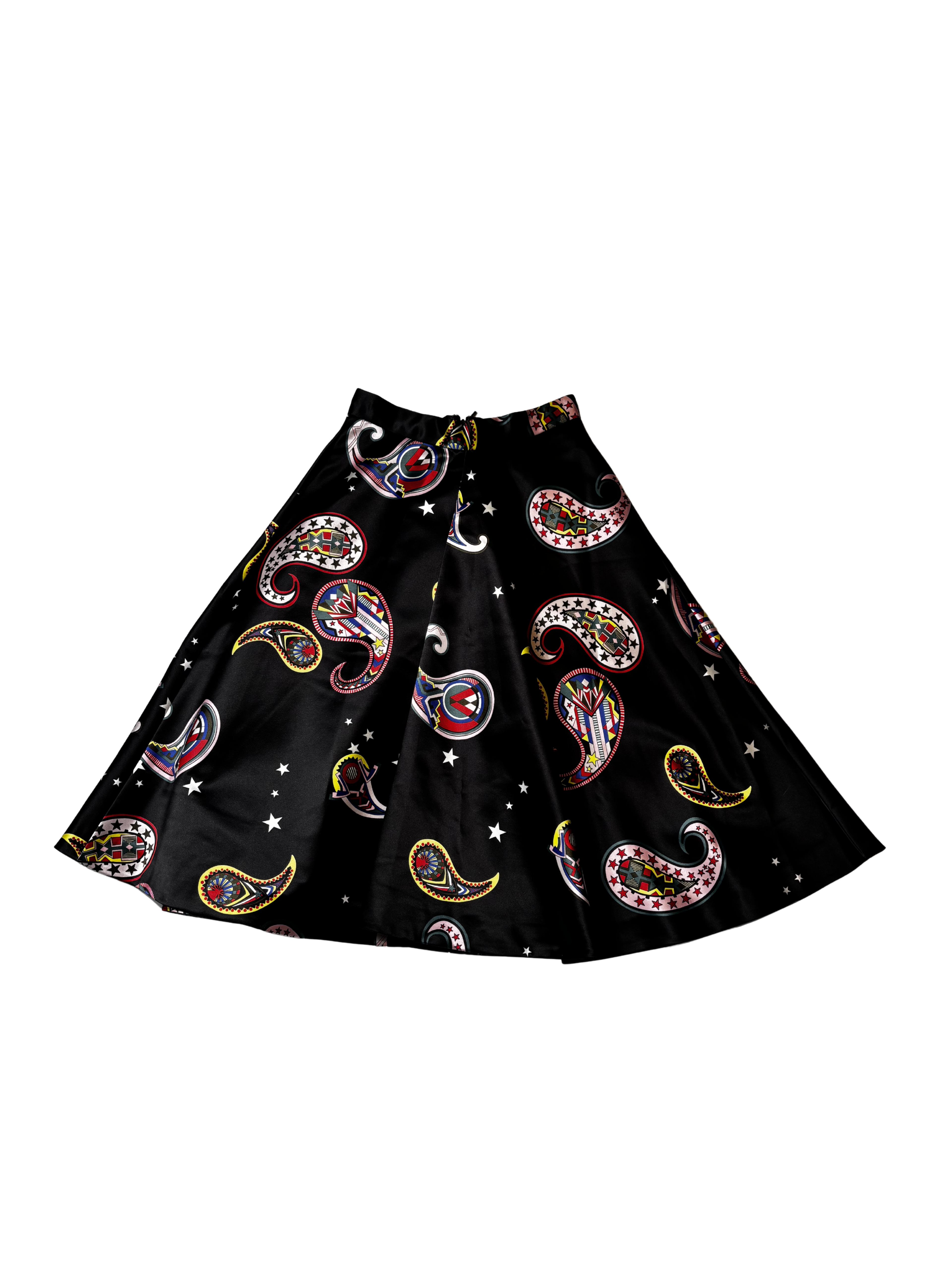 MSGM Med Paisley-Print Skirt