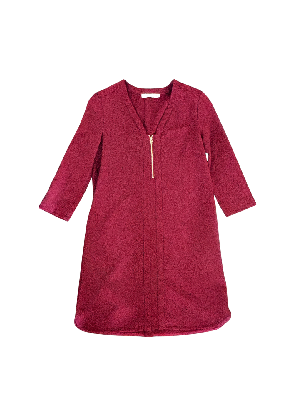 french red dress