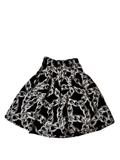 Silk blacka dn white skirt
